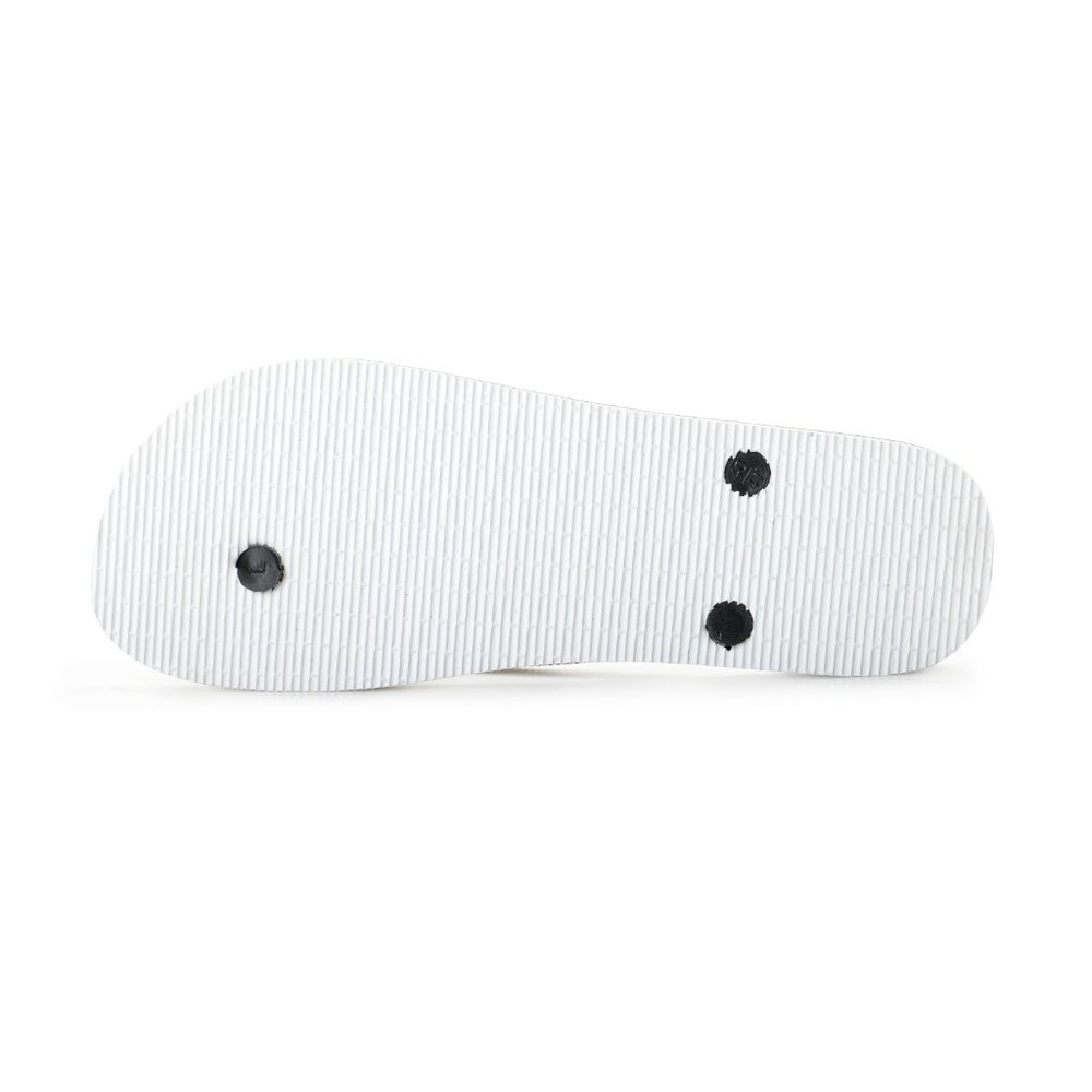 Philipp Plein White/Black Rubber Logo Print Flip Flops Shoes - Picture 6 of 8